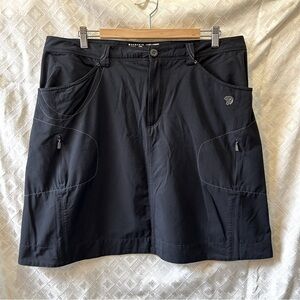 MOUNTAIN HARDWEAR La Strada Skirt Women's Black Size 14 Casual Hiking